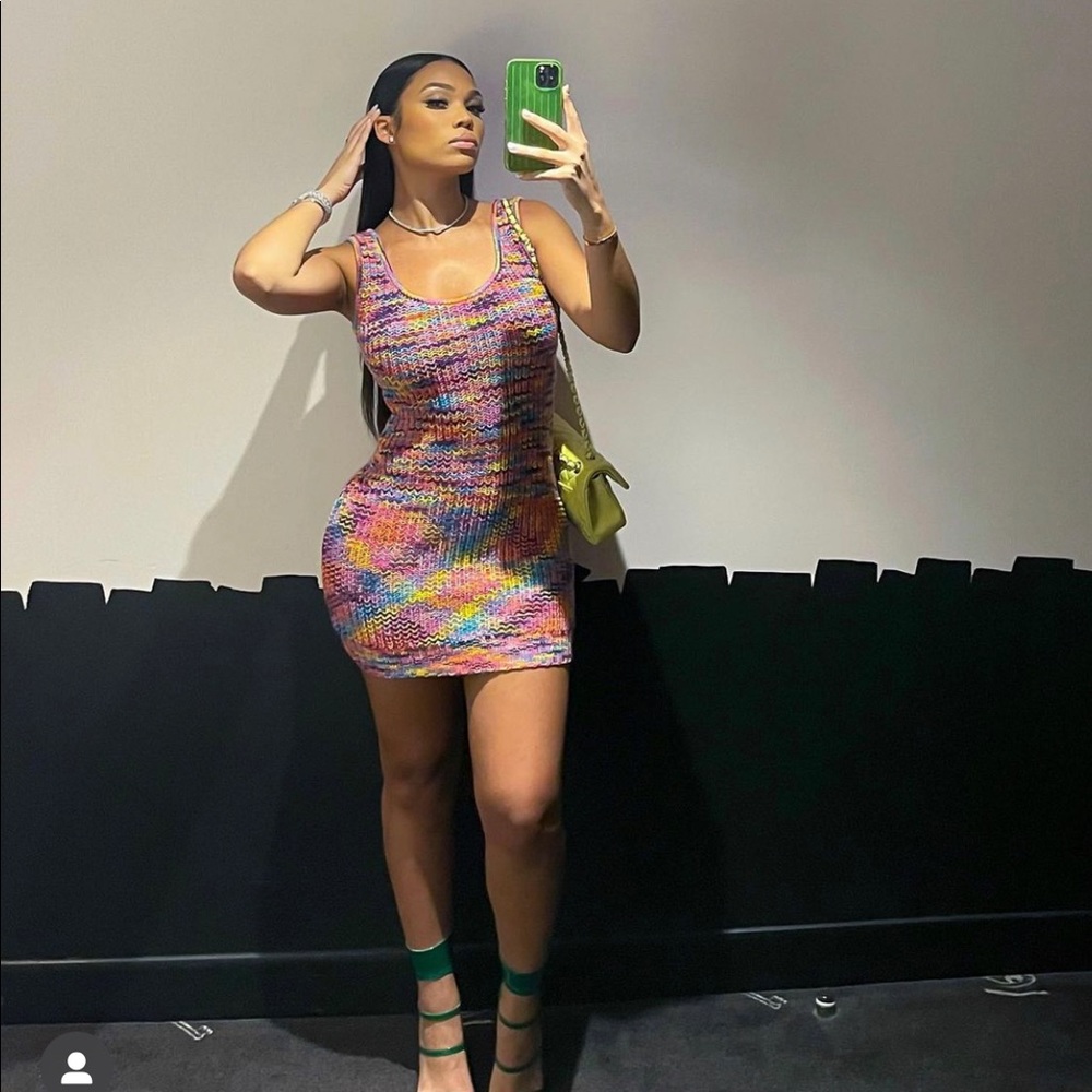 STAUD - Gardenia Knitted Mini Dress